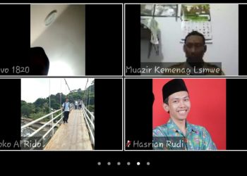 Diskusi Online Tim OIF UMSU dengan IAIN Lhokseumawe