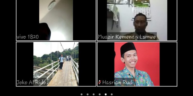 Diskusi Online Tim OIF UMSU dengan IAIN Lhokseumawe