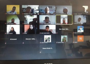 Diskusi Online Tim OIF UMSU dengan IAIN Lhokseumawe