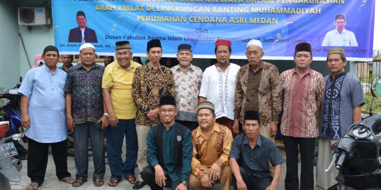 Dosen UMSU Adakan Pelatihan Pengakurasian Arah Kiblat Menggunakan Mizwala (Instrumen Astronomi Klasik)