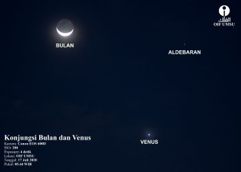 Konjungsi Bulan dan Venus