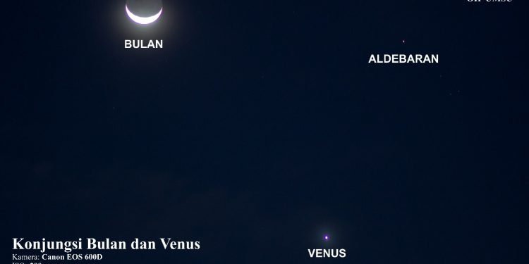 Konjungsi Bulan dan Venus