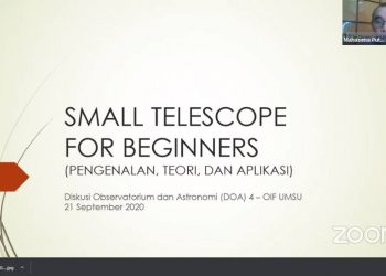 Small Telescope for Beginner – DOA 4 OIF UMSU