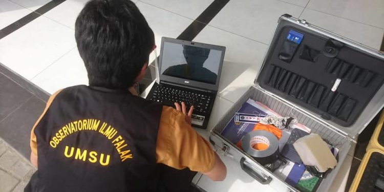 Pengukuran Arah Kiblat Di Masjid Baiturrahman Perumahan Griya Permata IV, Tanjung Anom
