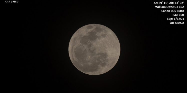 Hasil pengamatan Bulan Purnama setelah Gerhana Bulan Penumbra
