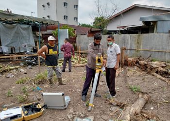 Pengukuran Arah Kiblat di Mushalla Taqwa Ranting Muhammadiyah Tanjung Sari Timur Medan
