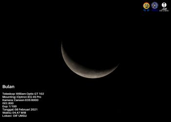 Observasi Fase Bulan Hari Ke-26
