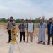 Tim OIF UMSU Ukur Arah Kiblat Masjid Yayasan Siroojul Hudaa Daarul Uluum Hamparan Perak