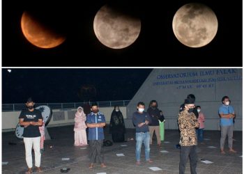 Penampakan Gerhana Bulan Di Medan Terkendala Cuaca