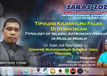 Kepala OIF UMSU Mewakili Indonesia sebagai Narasumber pada webinar “Southeast Asia-Regional Astronomy Seminar” (SARAS) 2021