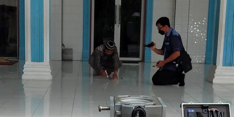 Pengukuran Kiblat Masjid Amal Binjai Utara