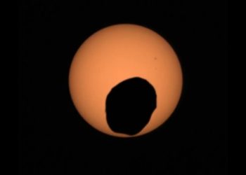 Gerhana Matahari dari planet Mars