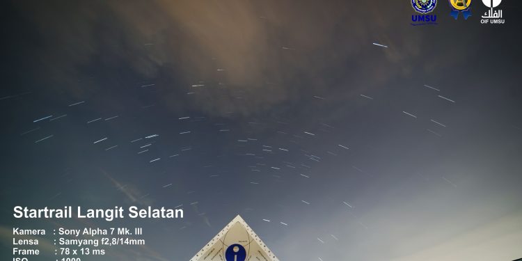 Startrail di OIF UMSU Medan