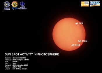 Sun Spot Activity 21 September 2022