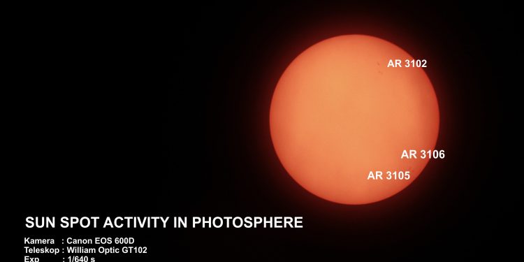 Sun Spot Activity 21 September 2022