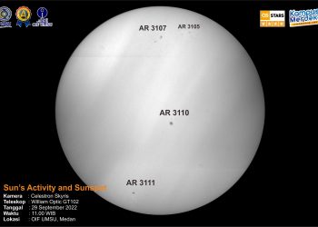 Sun Spot Activity 29 September 2022