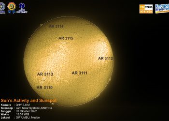 Sun in Hydrogen Alpha Oktober 04th, 2022