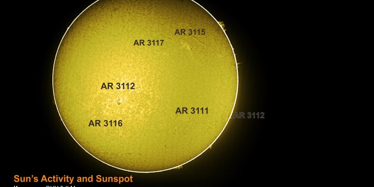 Sun in Hydrogen Alpha October 06th, 2022