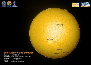 Sun in Hydrogen Alpha October 11th, 2022