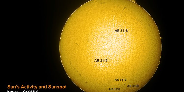 Sun in Hydrogen Alpha October 11th, 2022