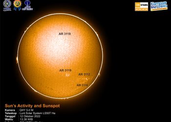 Sun in Hydrogen Alpha October 12th, 2022