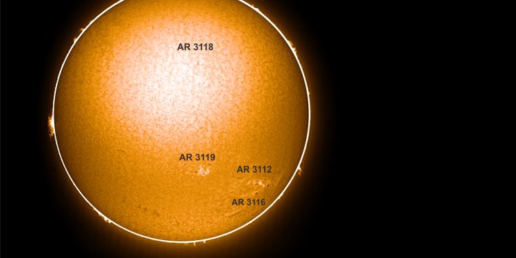 Sun in Hydrogen Alpha October 12th, 2022