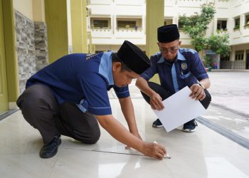 Perguruan Islam Al-Ulum Panggil Tim OIF UMSU Ukur Arah Kiblat Masjid