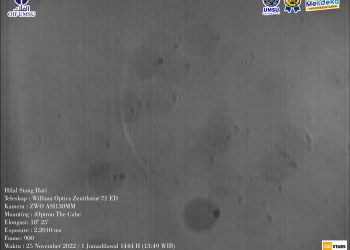 Hilal Siang Hari 1 Jumadilawal 1444H