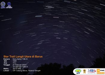 Startrails Langit Barus 21 Februari 2023