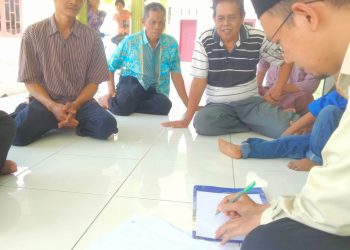 Tim OIF UMSU Lakukan Pengakurasian Arah Kiblat di Masjid Taqwa PRM Secanggang