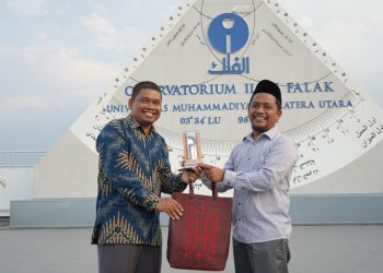 Observatorium Tgk. Chiek Kuta Karang Lhoknga-Aceh dan Kanwil Kemenag provinsi Aceh Kunjungi OIF UMSU
