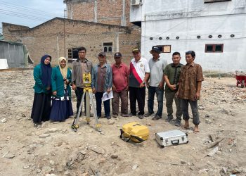 Pengakurasian Arah Kiblat di Masjid Taqwa Desa Pon, Serdang Bedagai