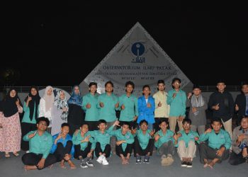Sambut Gerhana Bulan Parsial, OIF UMSU Gelar Diskusi dan Shalat Gerhana