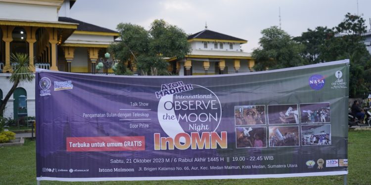 OIF UMSU Gelar Internasional Observe The Moon Night (InOMN) di Istana Maimoon, Medan