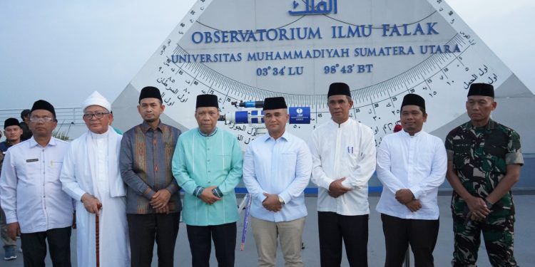 Pemko Medan Bersama OIF UMSU Pantau Hilal Ramadhan 1445 H