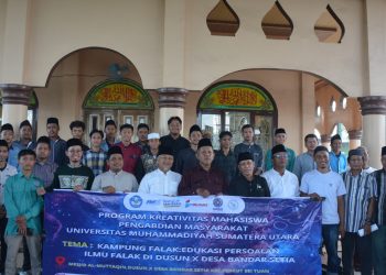Kolaborasi OIF dan Prodi Ilmu Falak UMSU Pada Momen Rashdul Kiblat di Masjid Al-Muttaqin