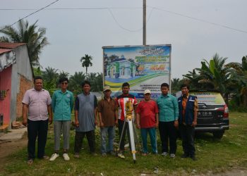 Pengukuran Arah Kiblat di Lahan Pembangunan Musholla Al Iklas