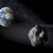 Gravitasi Bumi Menggeser Orbit asteroid Besar saat flyby