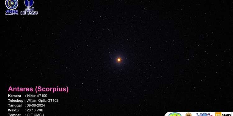Pengamatan Langit Malam 09 Agustus 2024