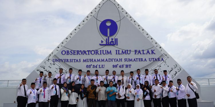 Peserta Balai Diklat Keagamaan Medan Angkatan I Mengikuti Pelatihan Hisab-Rukyat di OIF UMSU