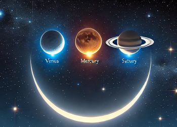Fenomena Langit: Tiga Planet Bersinar di Atas Senyuman Bulan Sabit pada 29 Maret 2025