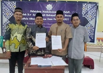 Penandatanganan MoU antara OIF UMSU dan Pondok Modern Daarur Rahmah Sepadan