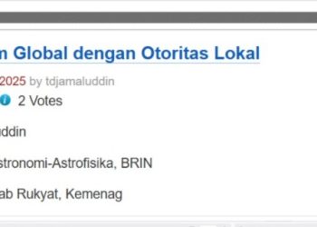 KHGT : Kalender Global dan Lokal (Tanggapan atas Artikel “KHGT : Klaim Global dengan Otoritas Lokal”)