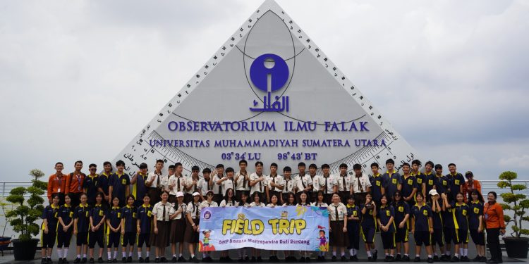 Kunjungan sekolah SMP swasta Maitreyawira Deli Serdang