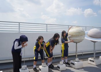 Kunjungan sekolah SMP swasta Maitreyawira Deli Serdang