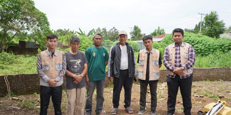 Pengukuran Arah Kiblat Lahan Pembangunan Masjid SD Laskar Dhuha Patumbak