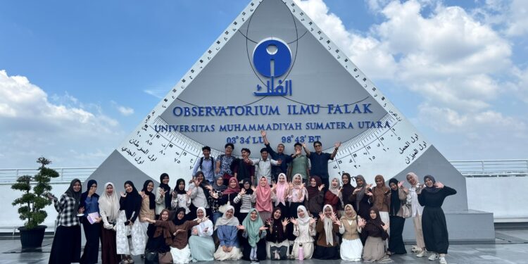 Mahasiswa Manajemen Perpajakan & Akuntansi UMSU berkunjung ke Observatorium Ilmu Falak
