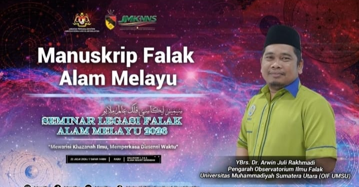 Atas Undangan Mufti Kerajaan Negeri Sembilan, Kepala OIF UMSU Jadi Pemateri Seminar Internasional Legasi Falak Nusantara 2026