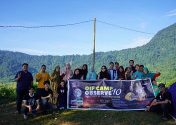 OIF UMSU Sukses Gelar OIF Camp & Observe ke-10, Peserta Nikmati Keindahan Langit Malam di bawah Purnama