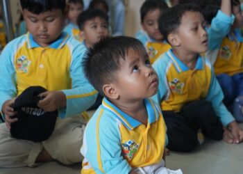 SERU BANGET! Hari ini, OIF UMSU kedatangan adik-adik comel dari Bimba Bintang Junior Eka Rasmi.